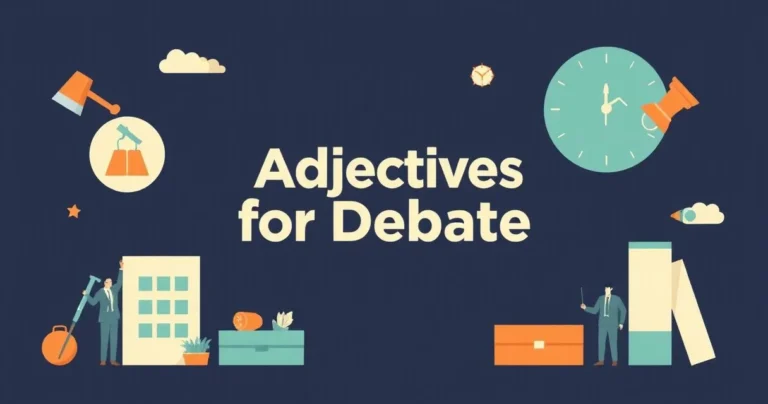 Illustration for Adjectives for Debate: Mastering Persuasive Language