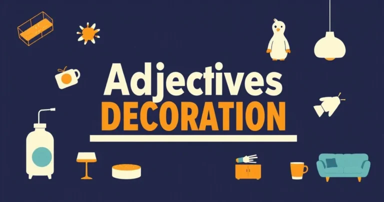 Illustration for Adjectives for Decoration: A Comprehensive Guide