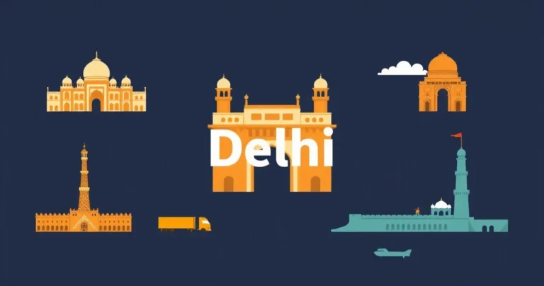 Illustration for Describing Delhi: Mastering Adjectives for India’s Capital