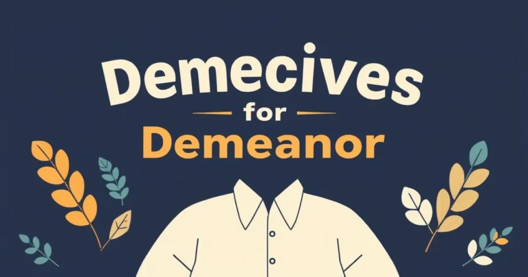Illustration for Adjectives for Demeanor: A Comprehensive Guide