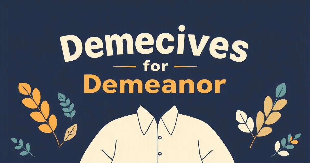 Illustration for Adjectives for Demeanor: A Comprehensive Guide