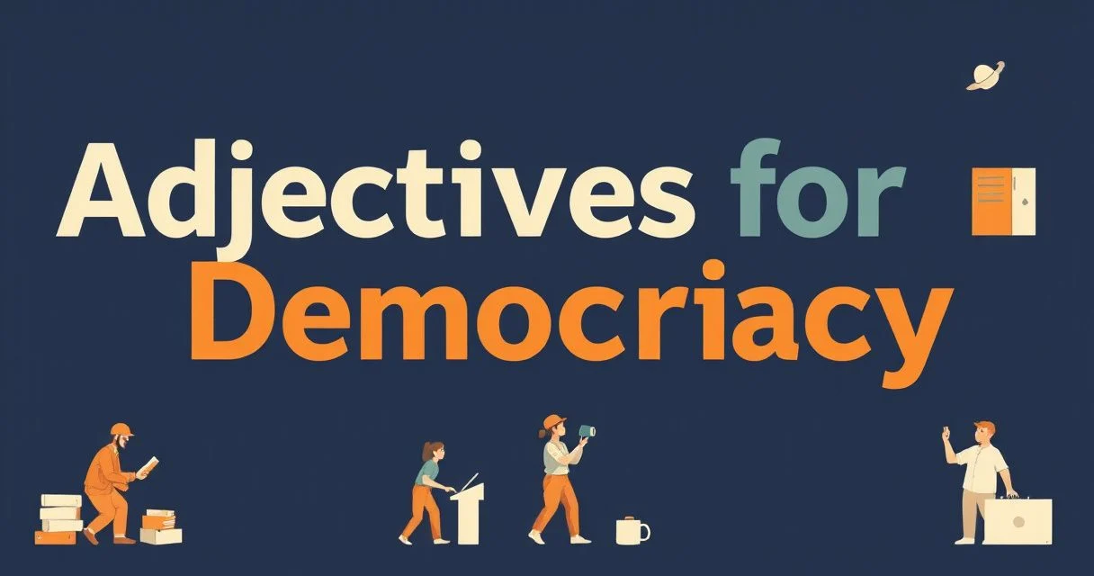 Illustration for Adjectives for Democracy: A Grammatical Exploration