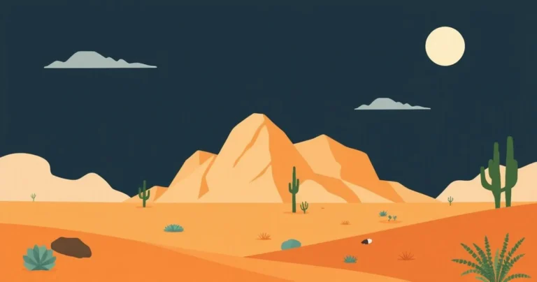 Illustration for Describing Deserts: Mastering Adjectives for Arid Landscapes