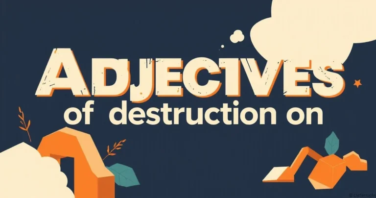 Illustration for Adjectives of Destruction: A Comprehensive Grammar Guide