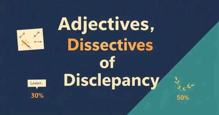 Illustration for Adjectives of Discrepancy: Mastering Differences in English
