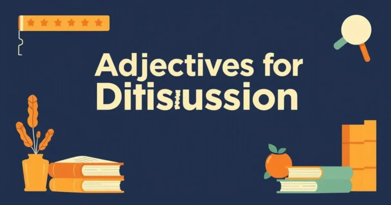 Illustration for Adjectives for Discussion: A Comprehensive Guide