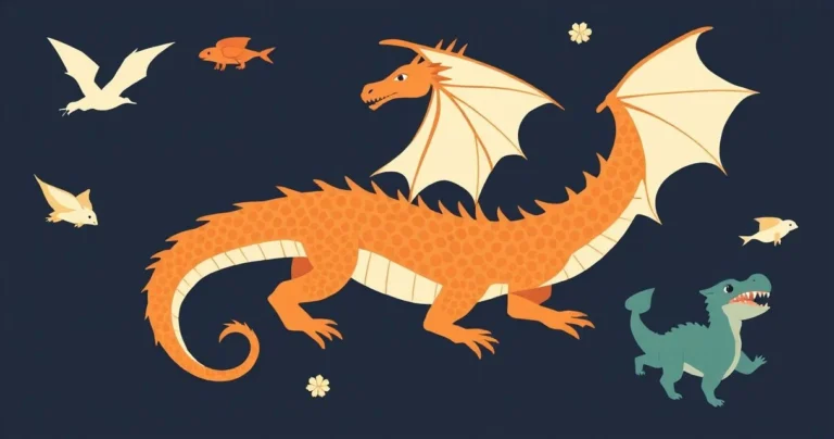 Illustration for Describing Dragons: A Comprehensive Guide to Dragon Adjectives