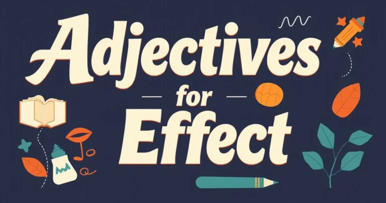 Illustration for Adjectives for Effect: Enhancing Your Writing