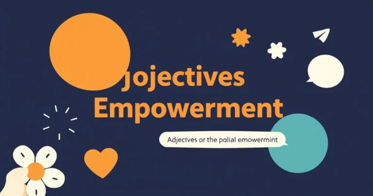 Illustration for Adjectives for Empowerment: Building Confidence Through Language