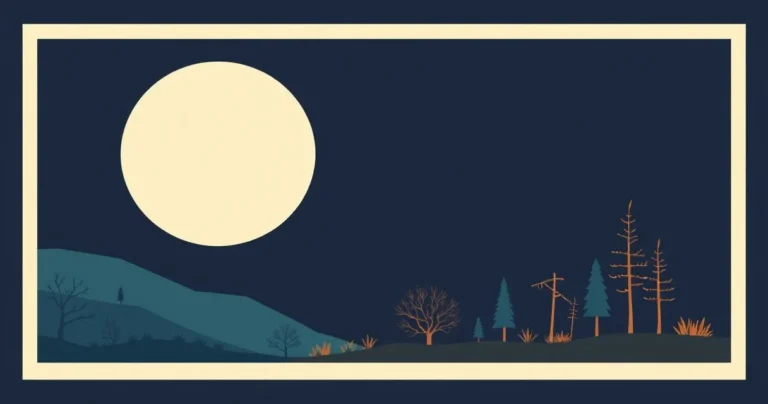 Illustration for Describing Twilight: Adjectives for Evening and Night