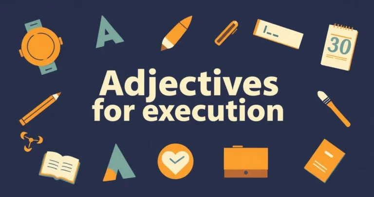Illustration for Adjectives for Execution: A Comprehensive Guide
