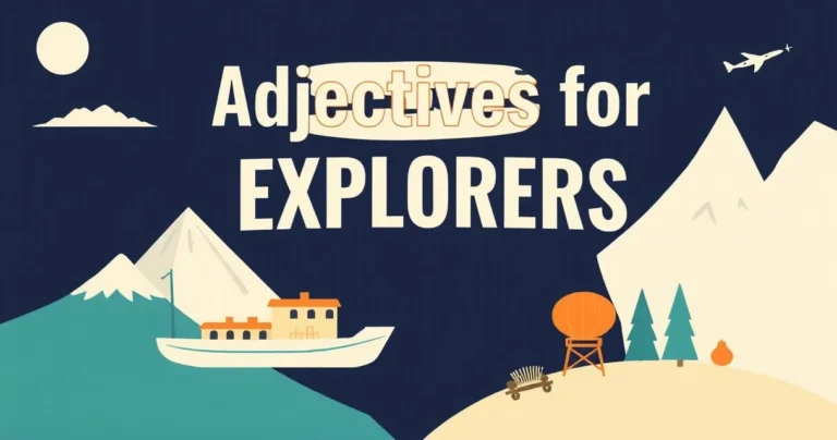 Illustration for Adjectives for Explorers: A Comprehensive Guide