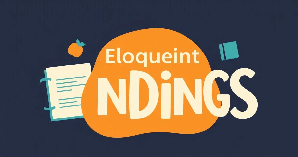 Illustration for Eloquent Endings: Mastering Adjectives for Farewells