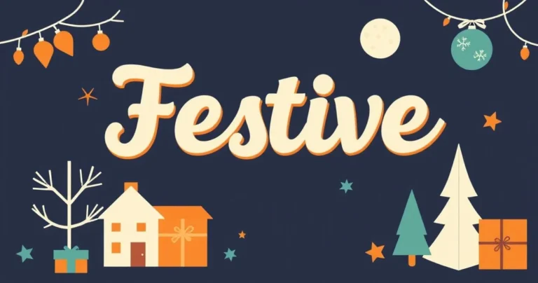 Illustration for Festive Adjectives: Describing Celebrations in English