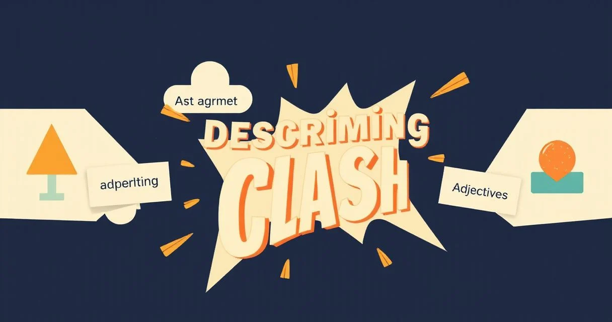 Illustration for Describing the Clash: Adjectives for Fight & Conflict