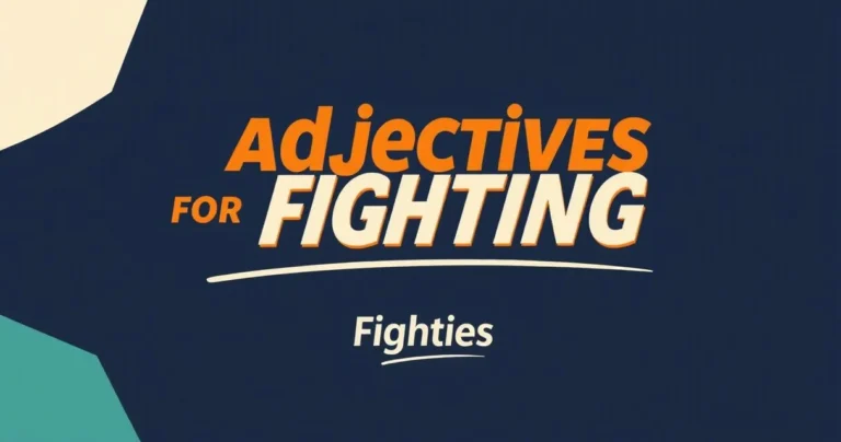 Illustration for Adjectives for Fighting: A Comprehensive Guide