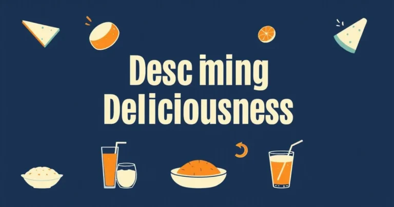 Illustration for Describing Deliciousness: Mastering Adjectives for Flavors