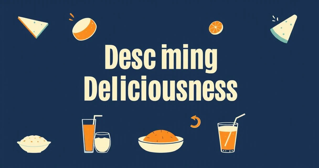 Illustration for Describing Deliciousness: Mastering Adjectives for Flavors