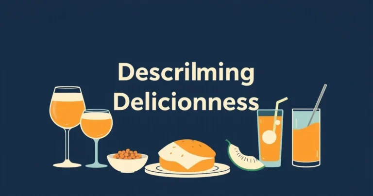 Illustration for Describing Deliciousness: Mastering Adjectives for Food