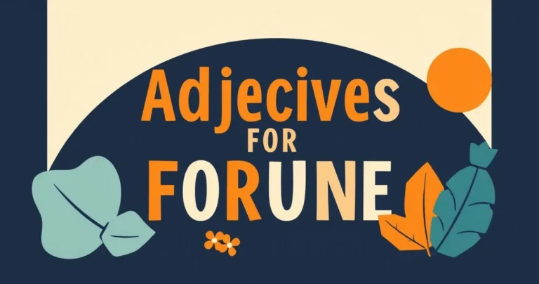 Illustration for Adjectives for Fortune: Describing Luck and Prosperity