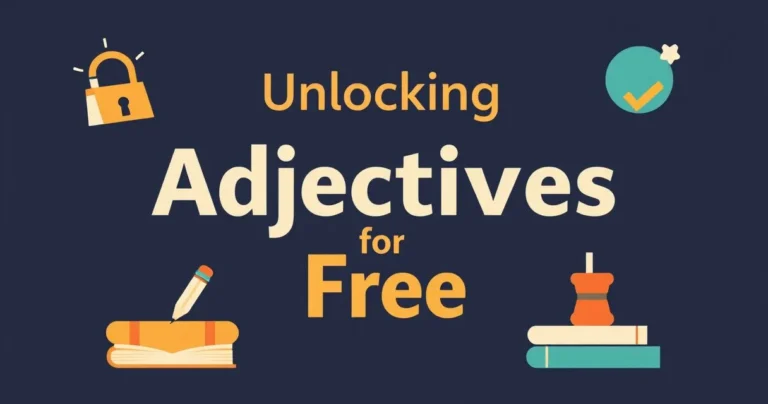 Illustration for Unlocking “Adjectives for Free”: Mastering Adjective Phrases