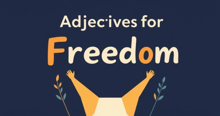 Illustration for Adjectives for Freedom: A Comprehensive Guide