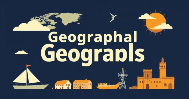 Illustration for Geographical Adjectives: Describing Our World