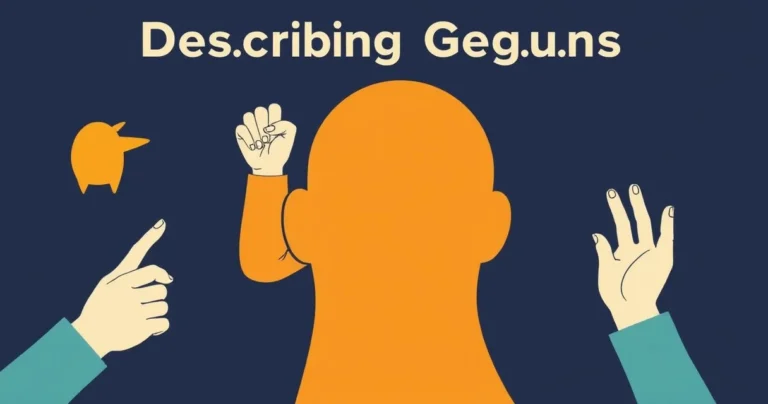 Illustration for Describing Gestures: A Comprehensive Guide to Adjectives