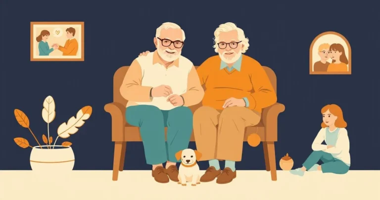 Illustration for Describing Grandparents: A Guide to Adjectives