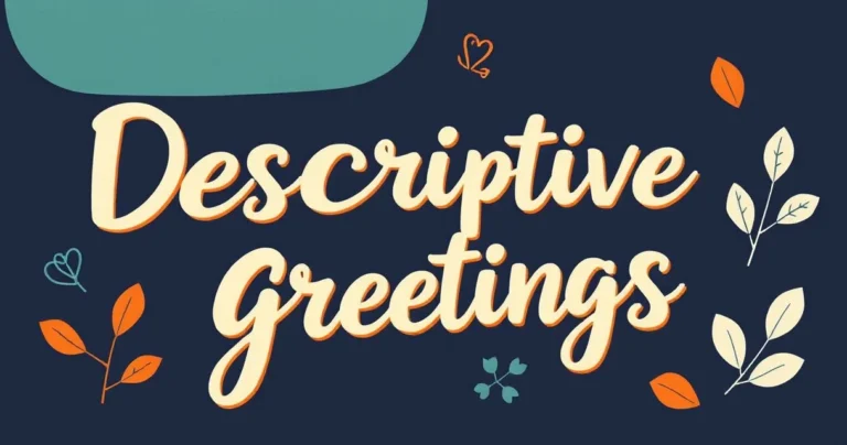 Illustration for Descriptive Greetings: Mastering Adjectives for Effective Introductions