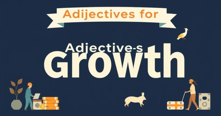 Illustration for Adjectives for Growth: A Comprehensive Guide