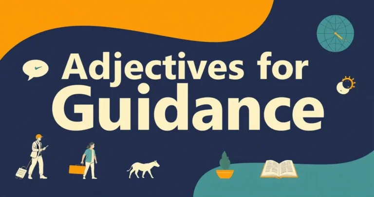 Illustration for Adjectives for Guidance: A Comprehensive Guide