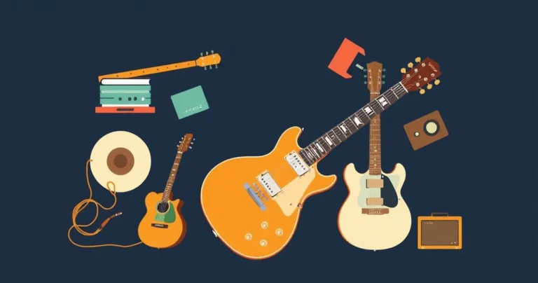 Illustration for Describing Guitars: A Guide to Adjectives for Guitar Enthusiasts