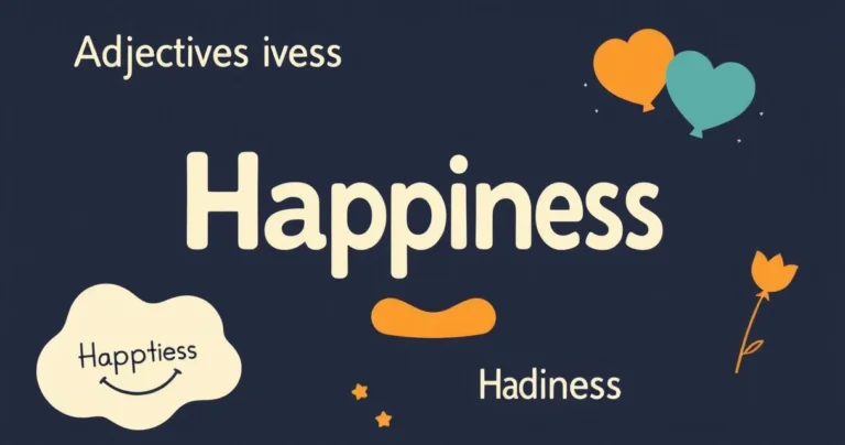 Illustration for Adjectives for Happiness: A Comprehensive Guide
