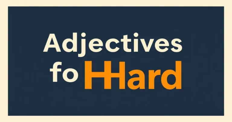 Illustration for Adjectives for “Hard”: A Comprehensive Guide