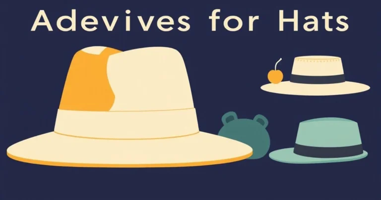 Illustration for Adjectives for Hats: A Comprehensive Grammar Guide