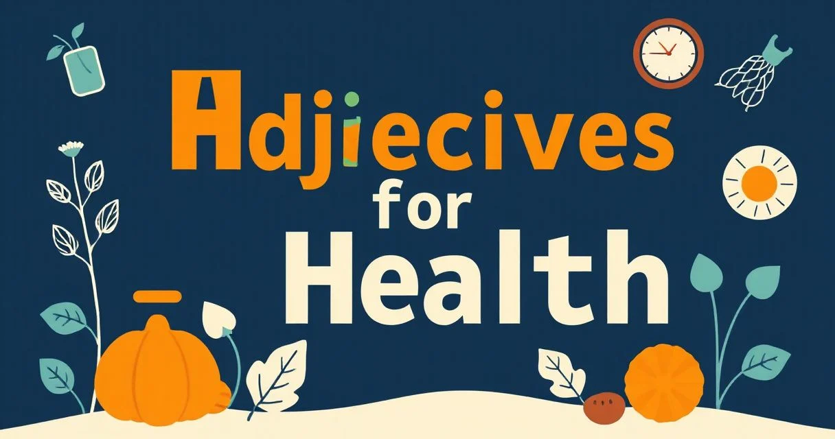 Illustration for Adjectives for Health: A Comprehensive Grammar Guide