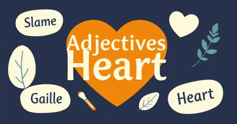 Illustration for Adjectives for Heart: A Comprehensive Guide