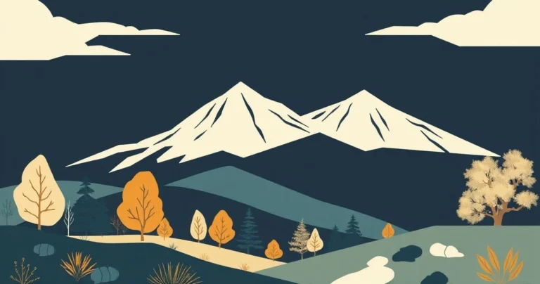 Illustration for Describing Hills: A Comprehensive Guide to Adjectives