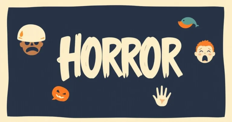 Illustration for Adjectives for Horror: Describing the Terrifying in English