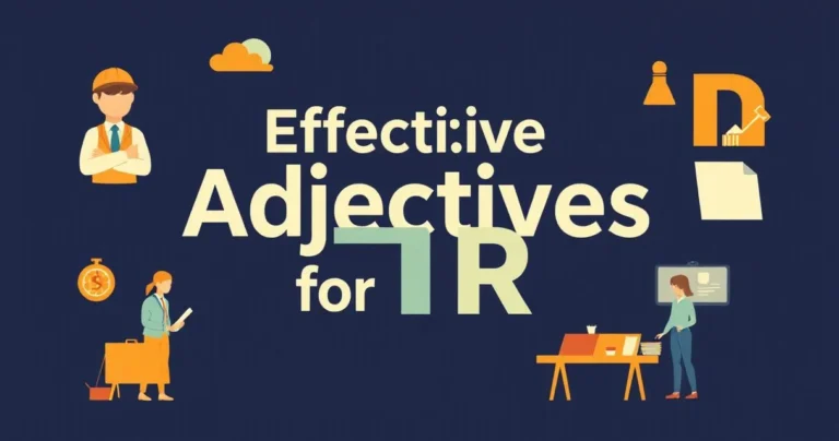 Illustration for Effective Adjectives for HR: A Comprehensive Guide