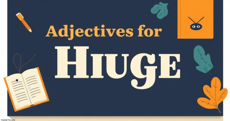 Illustration for Adjectives for Huge: Expanding Your English Vocabulary