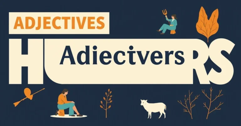 Illustration for Adjectives for Hunters: A Comprehensive Grammar Guide