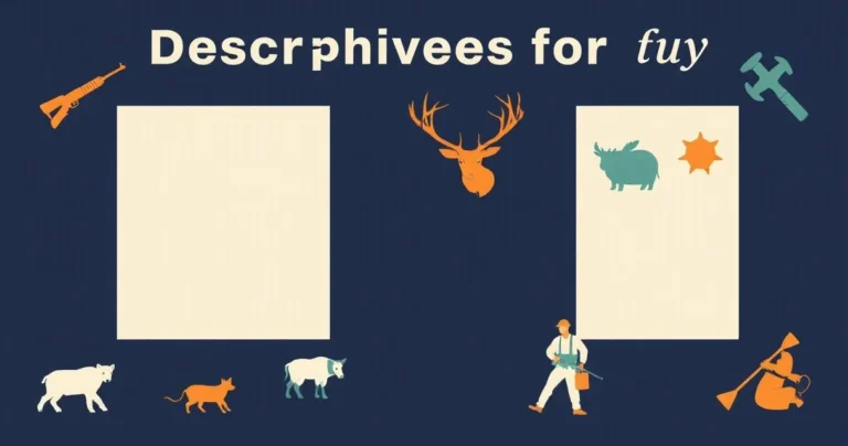 Illustration for Descriptive Adjectives for Hunting: A Comprehensive Guide
