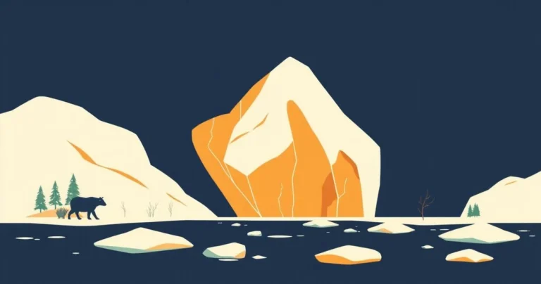 Illustration for Describing Ice: A Comprehensive Guide to Adjectives
