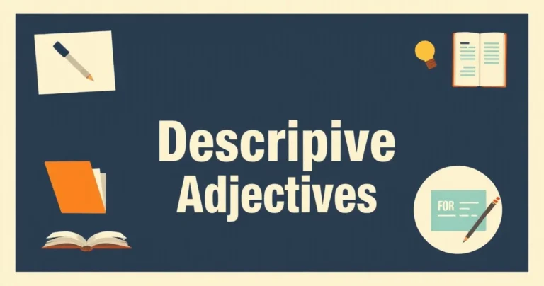 Illustration for Descriptive Adjectives: Enhancing Idea Expression in English