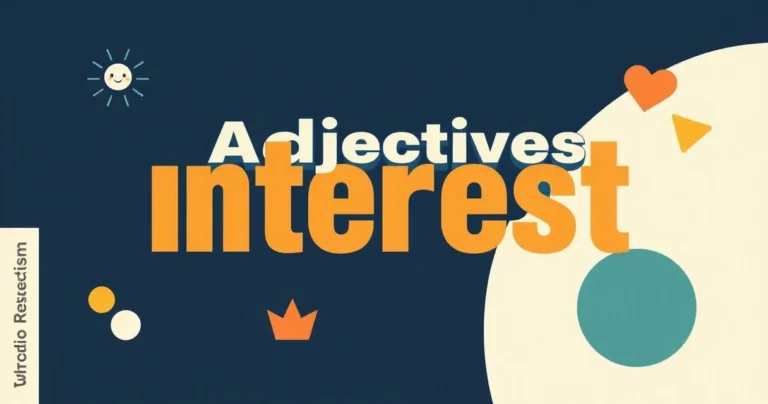 Illustration for Adjectives for Interest: A Comprehensive Guide