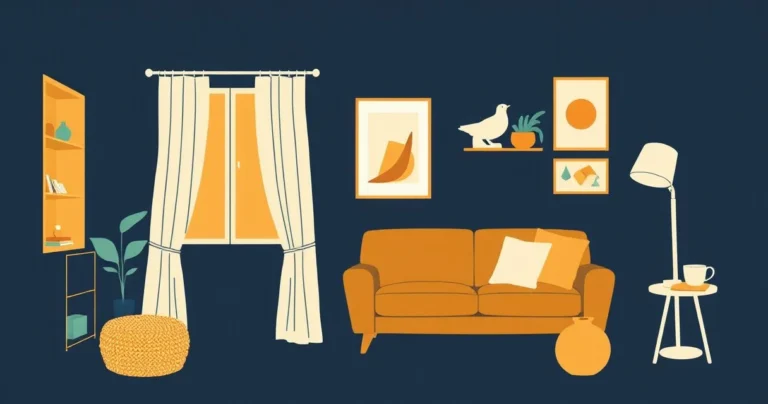 Illustration for Describing Interiors: Mastering Adjectives for Interior Design