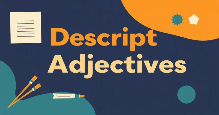 Illustration for Descriptive Adjectives: A Comprehensive Guide with Examples