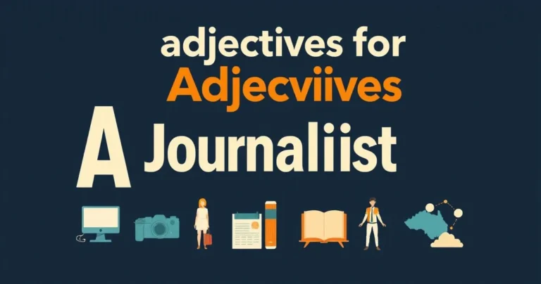 Illustration for Adjectives for Journalists: Crafting Precise Language